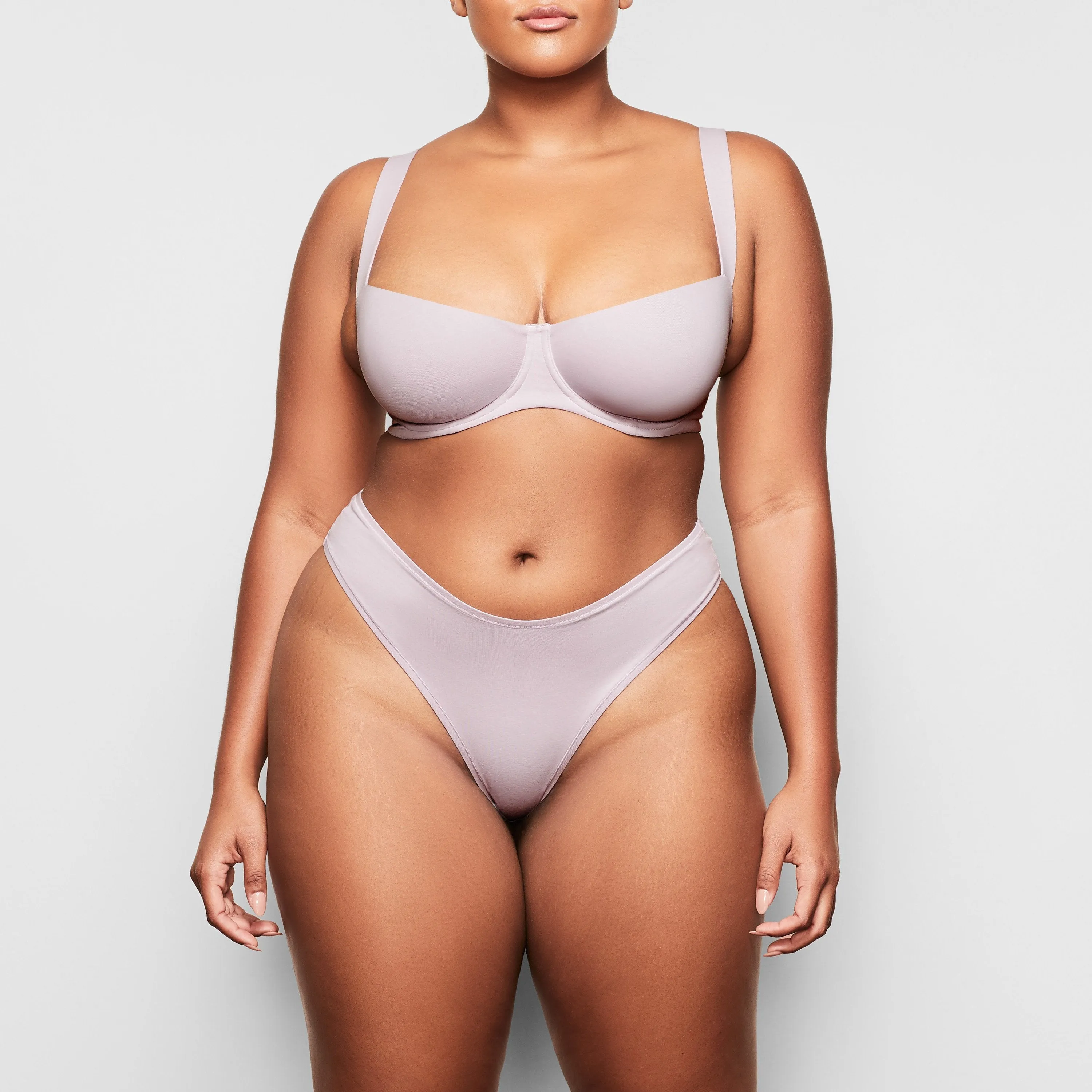 COTTON WIDE STRAP BALCONETTE | IRIS MICA
