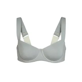 COTTON WIDE STRAP BALCONETTE | MINERAL