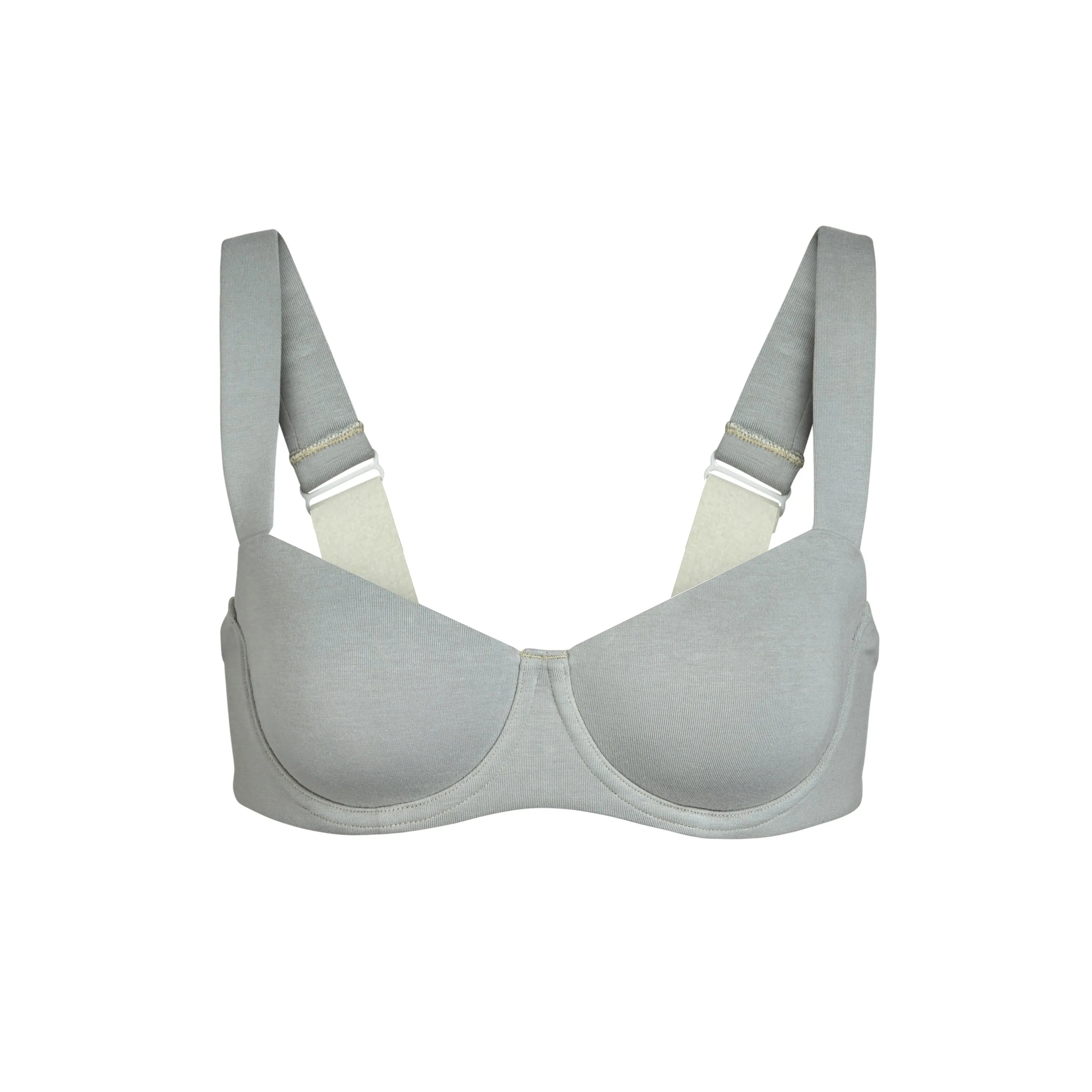 COTTON WIDE STRAP BALCONETTE | MINERAL