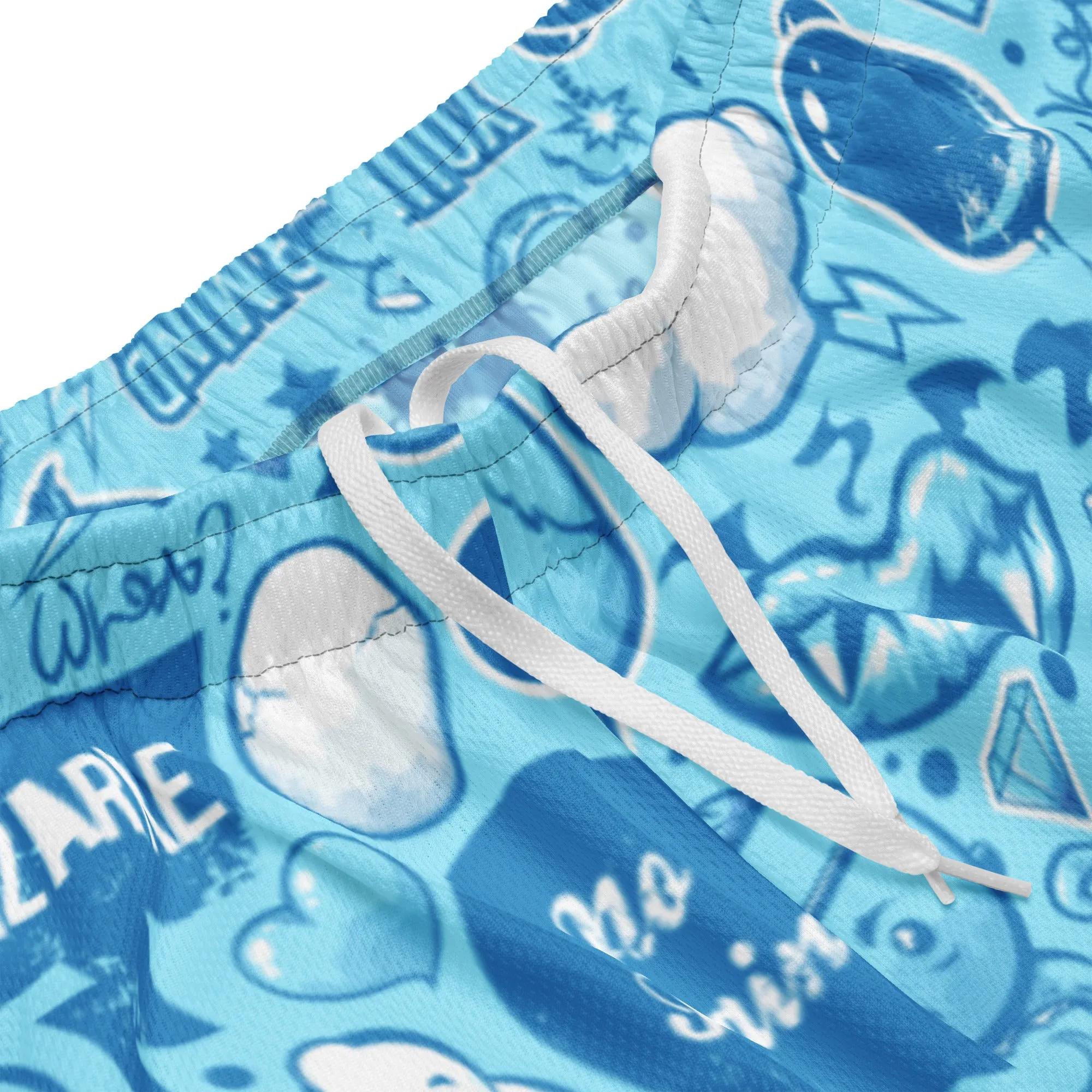 Creatures graffiti Unisex mesh shorts