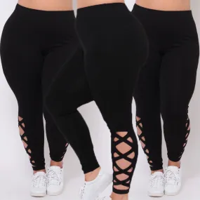 Criss-Cross Soft Comfort Skinny Leggings