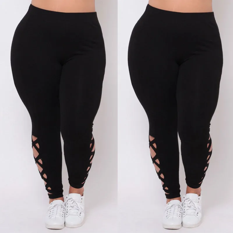 Criss-Cross Soft Comfort Skinny Leggings