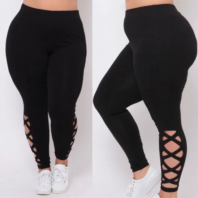 Criss-Cross Soft Comfort Skinny Leggings