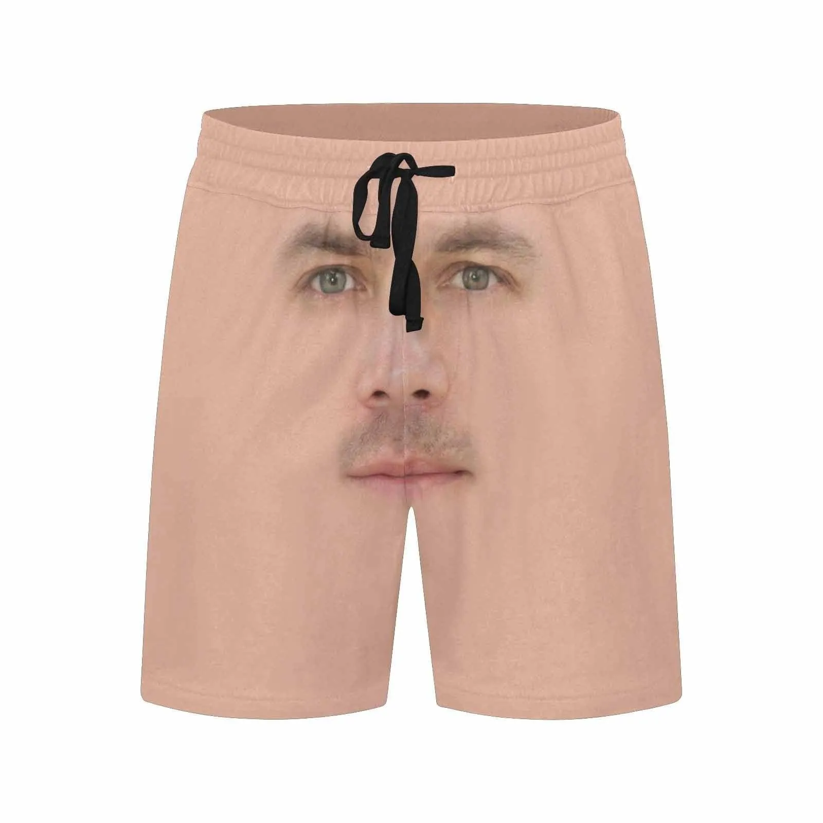 Custom Made Swim Trunks with Personalized Face Complexion Girlfriend Men's Quick Dry Swim Shorts