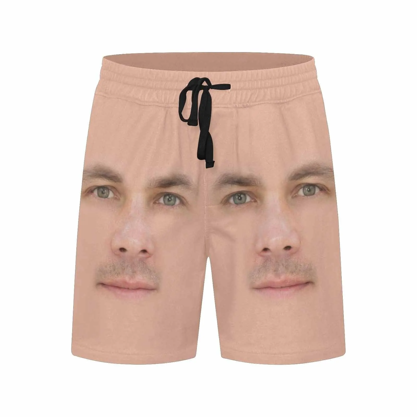 Custom Made Swim Trunks with Personalized Face Complexion Girlfriend Men's Quick Dry Swim Shorts