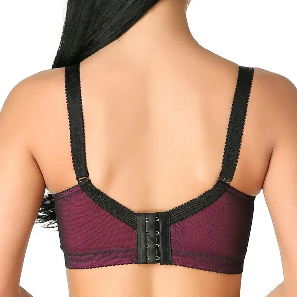 Embroidery Adjustable Gather Push Up Soft Breathable Bras