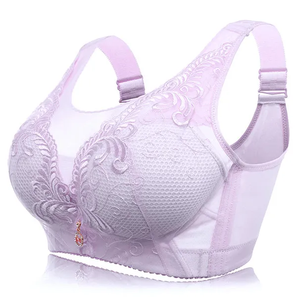 Embroidery Wireless Full Busted Anti Sagging Bras