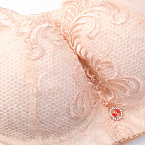 Embroidery Wireless Full Busted Anti Sagging Bras