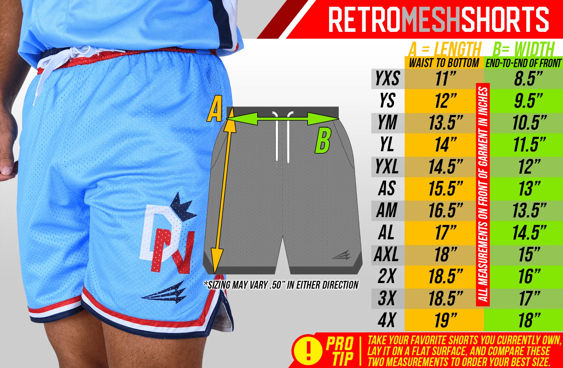Freedom Pops Retro Mesh Shorts *IN-STOCK*