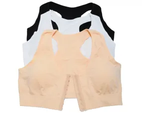 Front Clips Close Wireless Support Bras