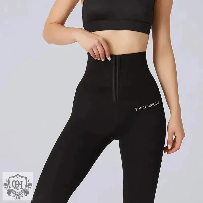 Front Zip Compression Leggings