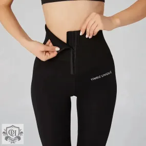 Front Zip Compression Leggings