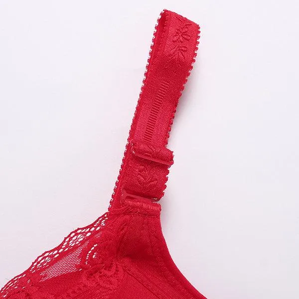 Gather Lace Adjustable Push Up Breathable Wireless Bras