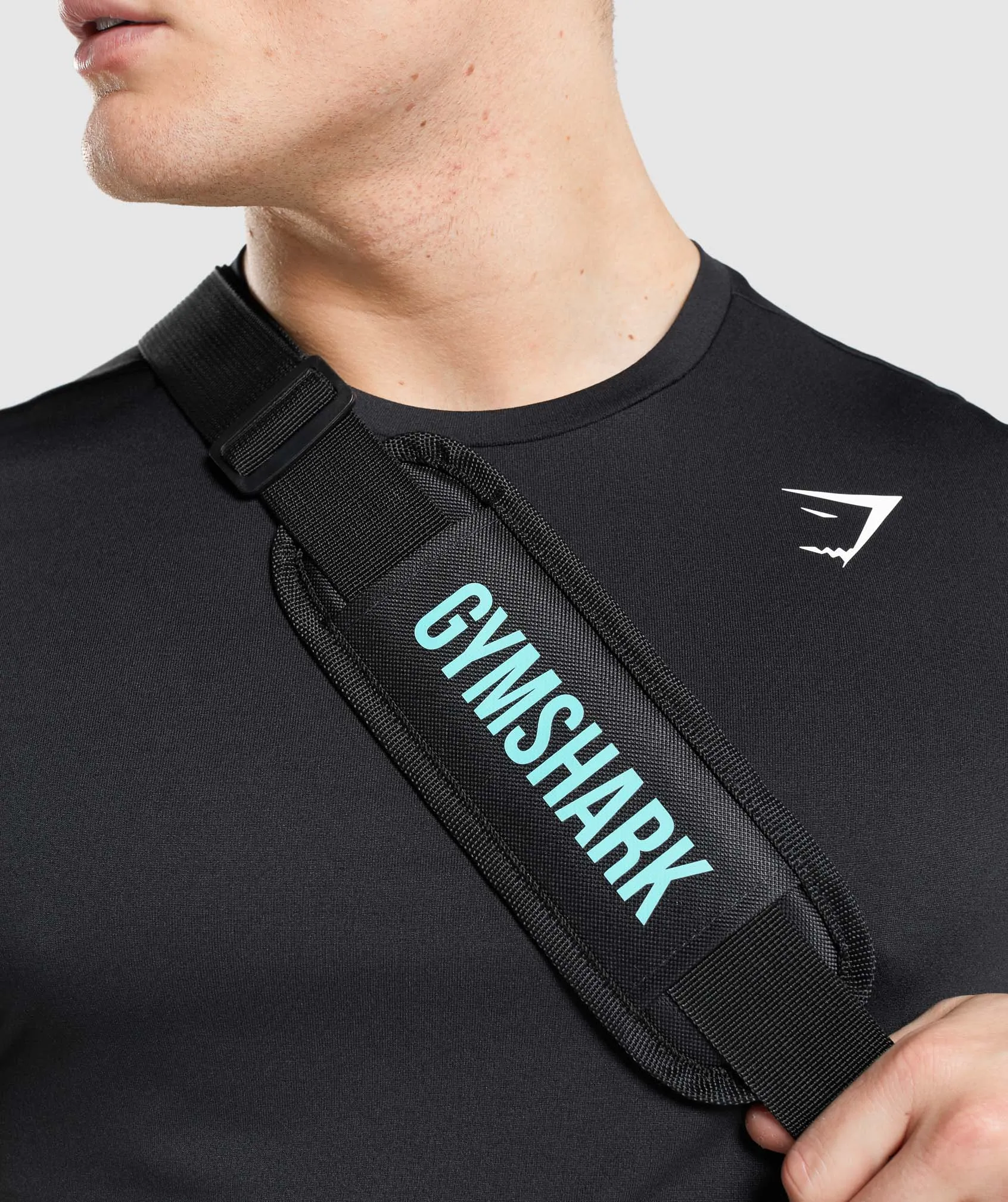 Gymshark Barrel Bag - Black/Blue