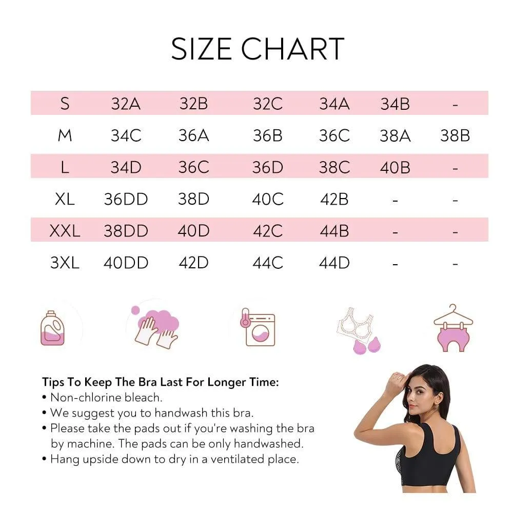 “Hand Free Wirefree” Lace Bra Comfort Tank Top Bralette