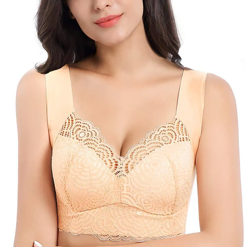 “Hand Free Wirefree” Lace Bra Comfort Tank Top Bralette
