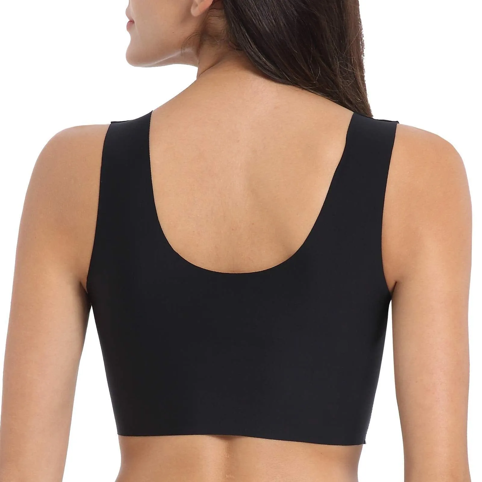 “Hand Free Wirefree” Lace Bra Comfort Tank Top Bralette