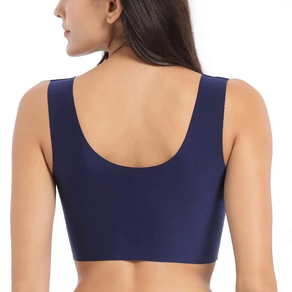 “Hand Free Wirefree” Lace Bra Comfort Tank Top Bralette