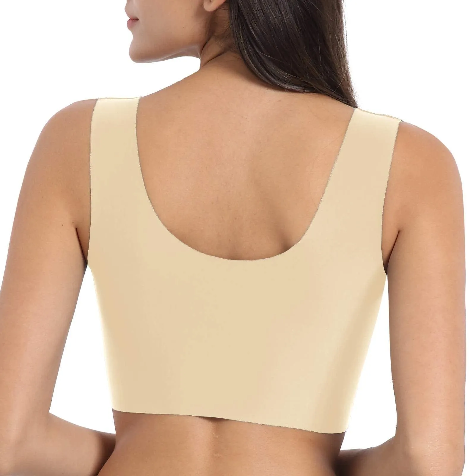 “Hand Free Wirefree” Lace Bra Comfort Tank Top Bralette