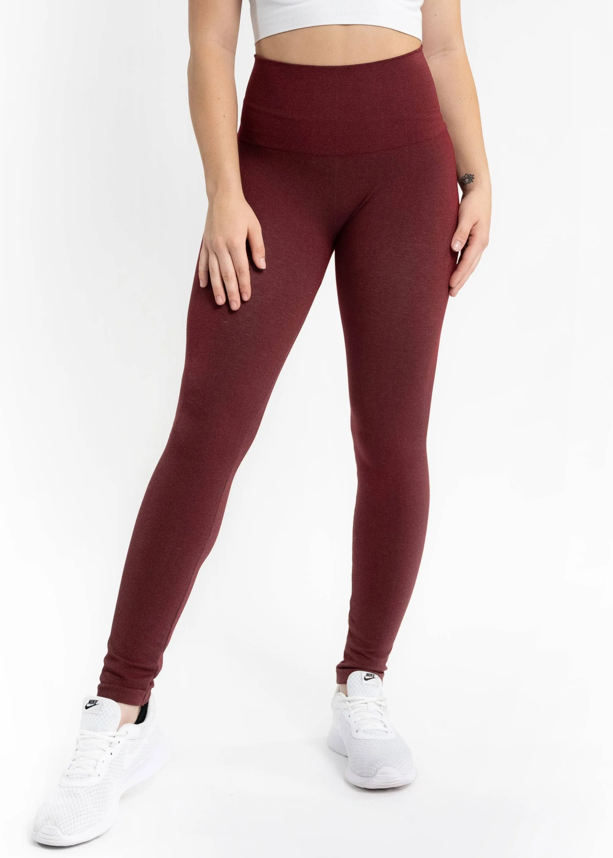 High Waist Crossover Leggings: SIENNA