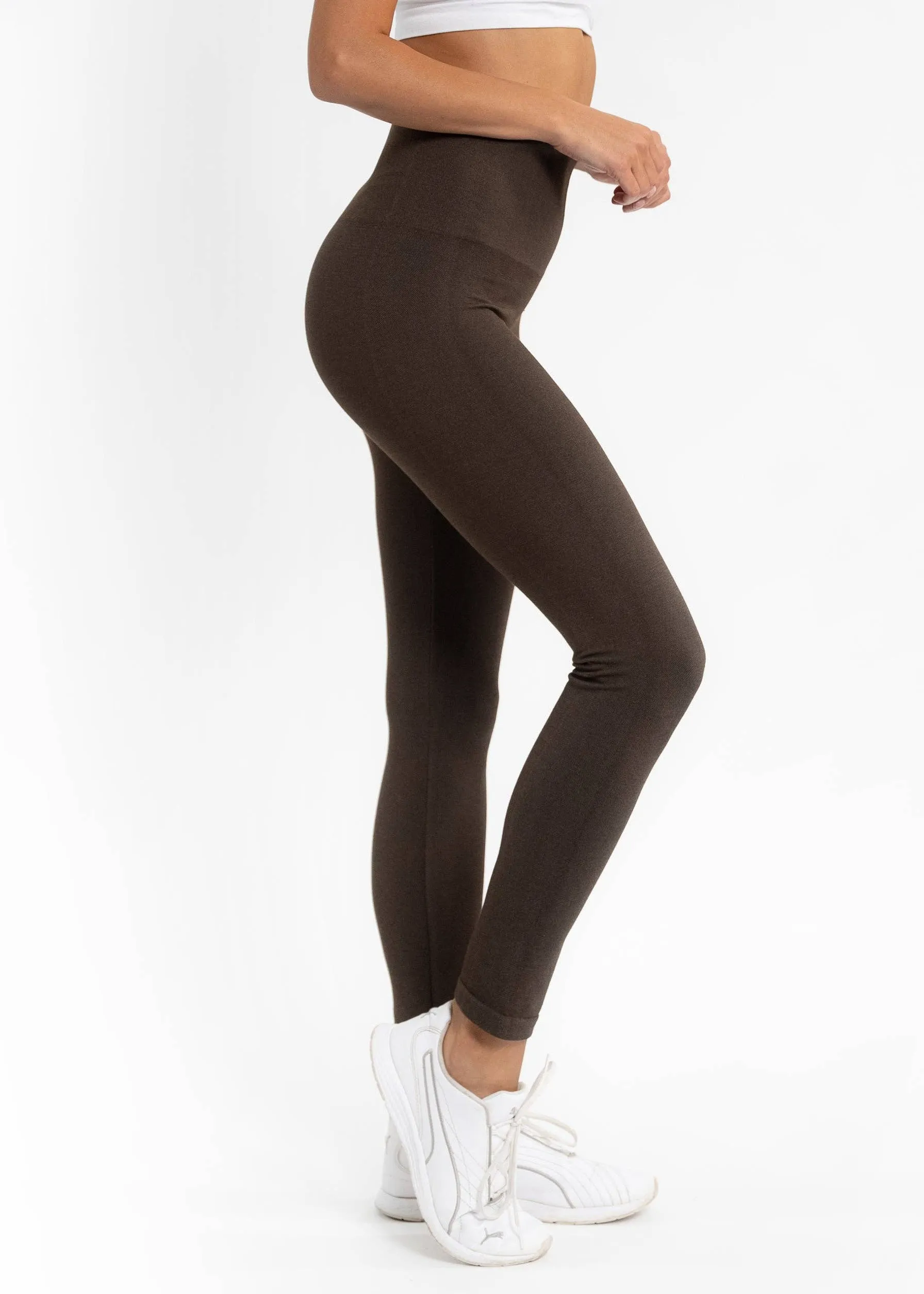 High Waist Crossover Leggings: SIENNA