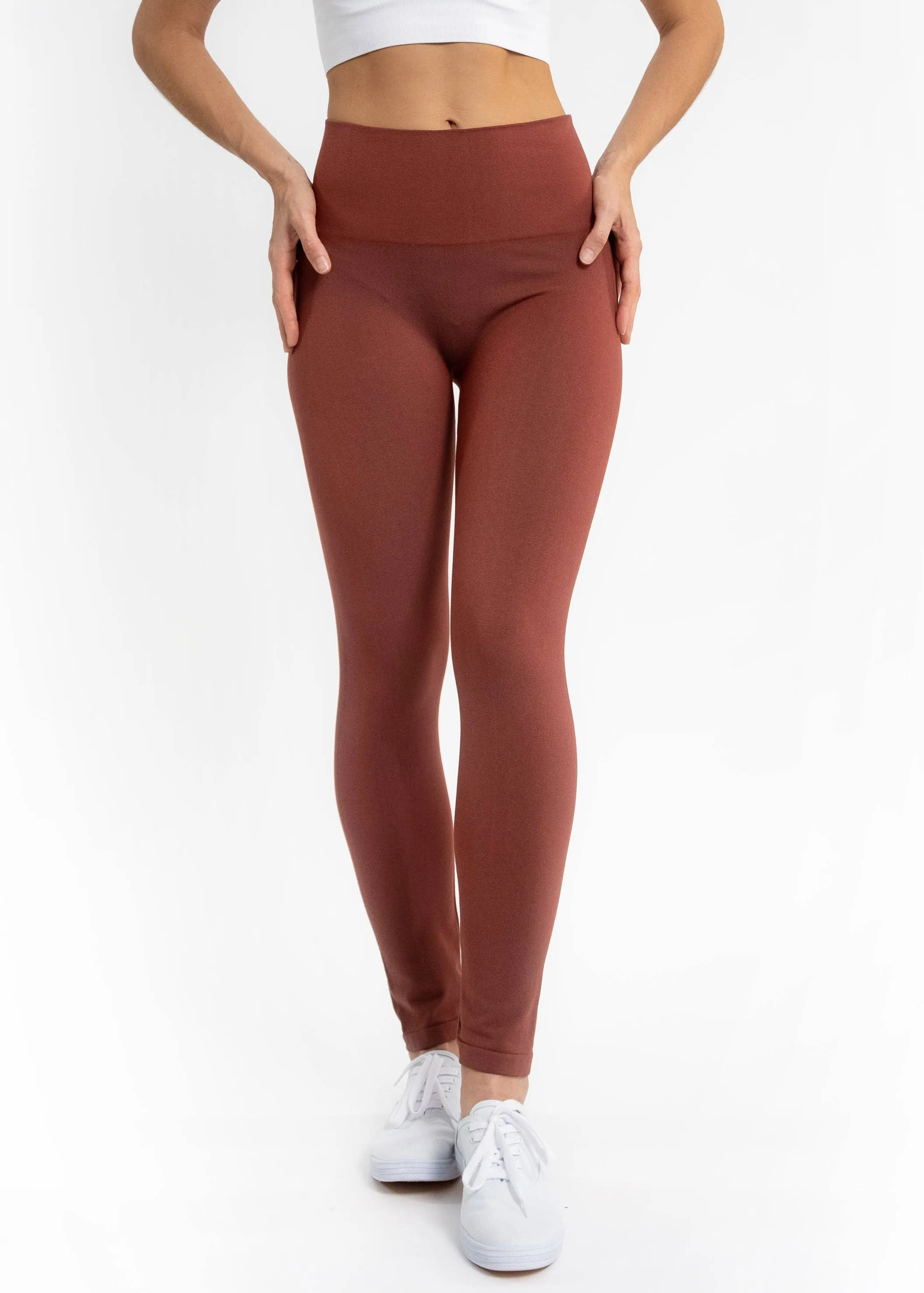 High Waist Crossover Leggings: SIENNA