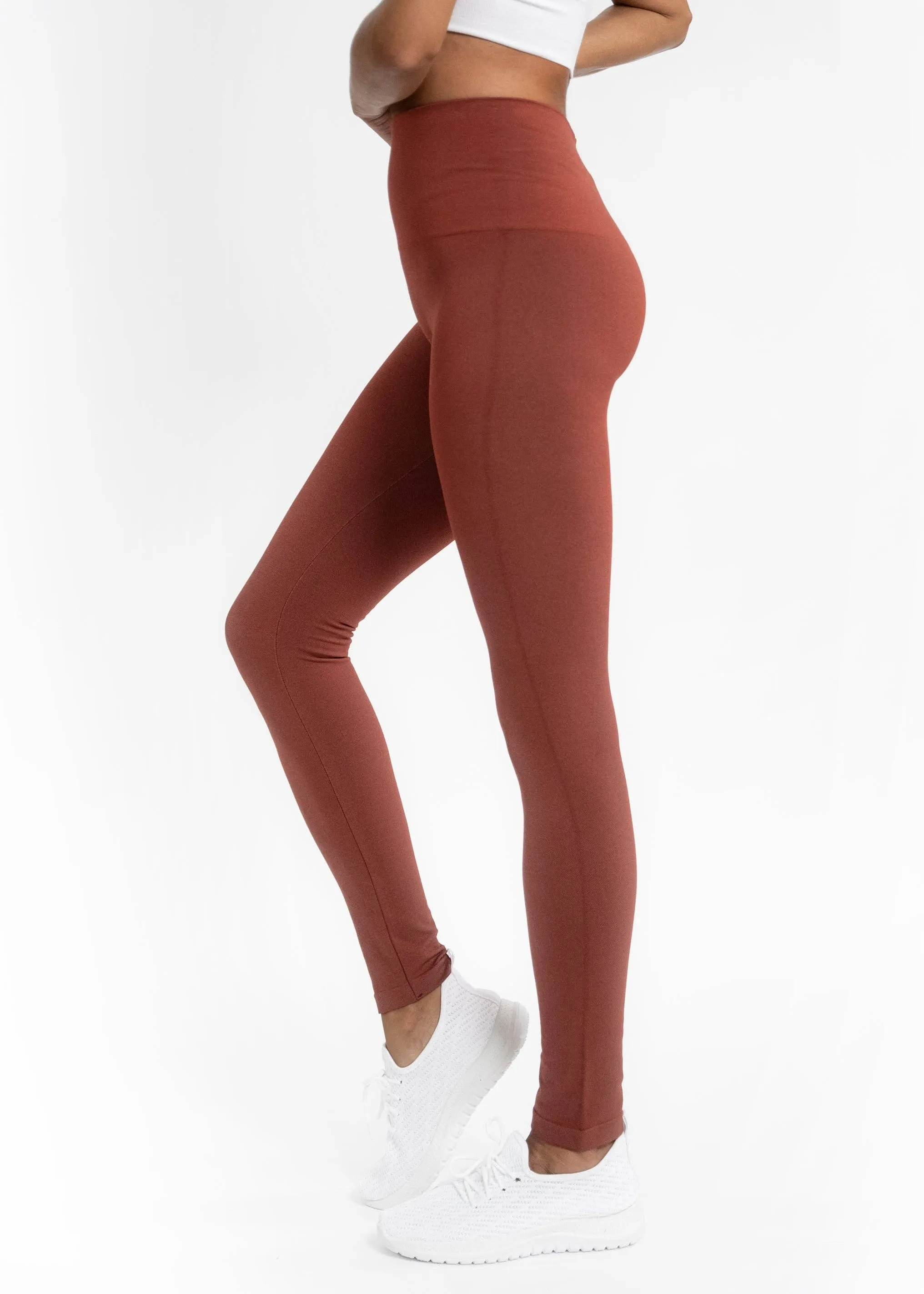 High Waist Crossover Leggings: SIENNA