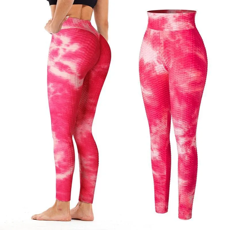 High Waist Tie Dye Seamless Workout Leggings