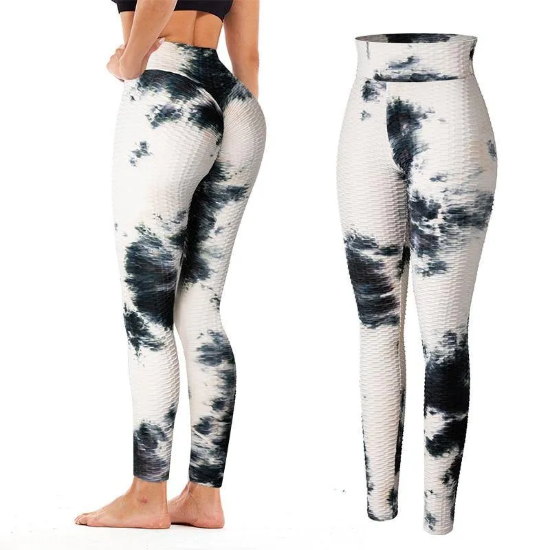 High Waist Tie Dye Seamless Workout Leggings