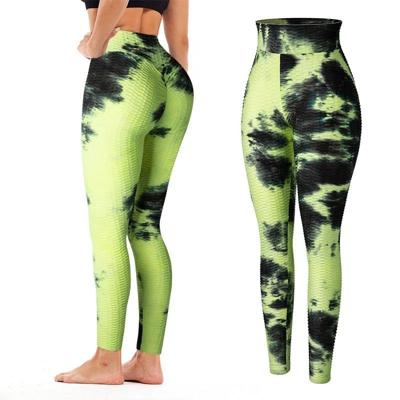 High Waist Tie Dye Seamless Workout Leggings