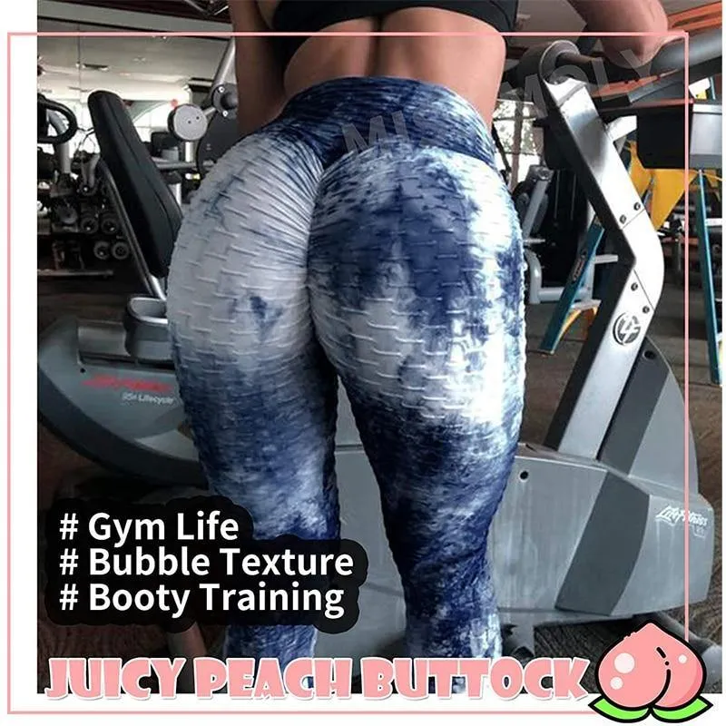 High Waist Tie Dye Seamless Workout Leggings