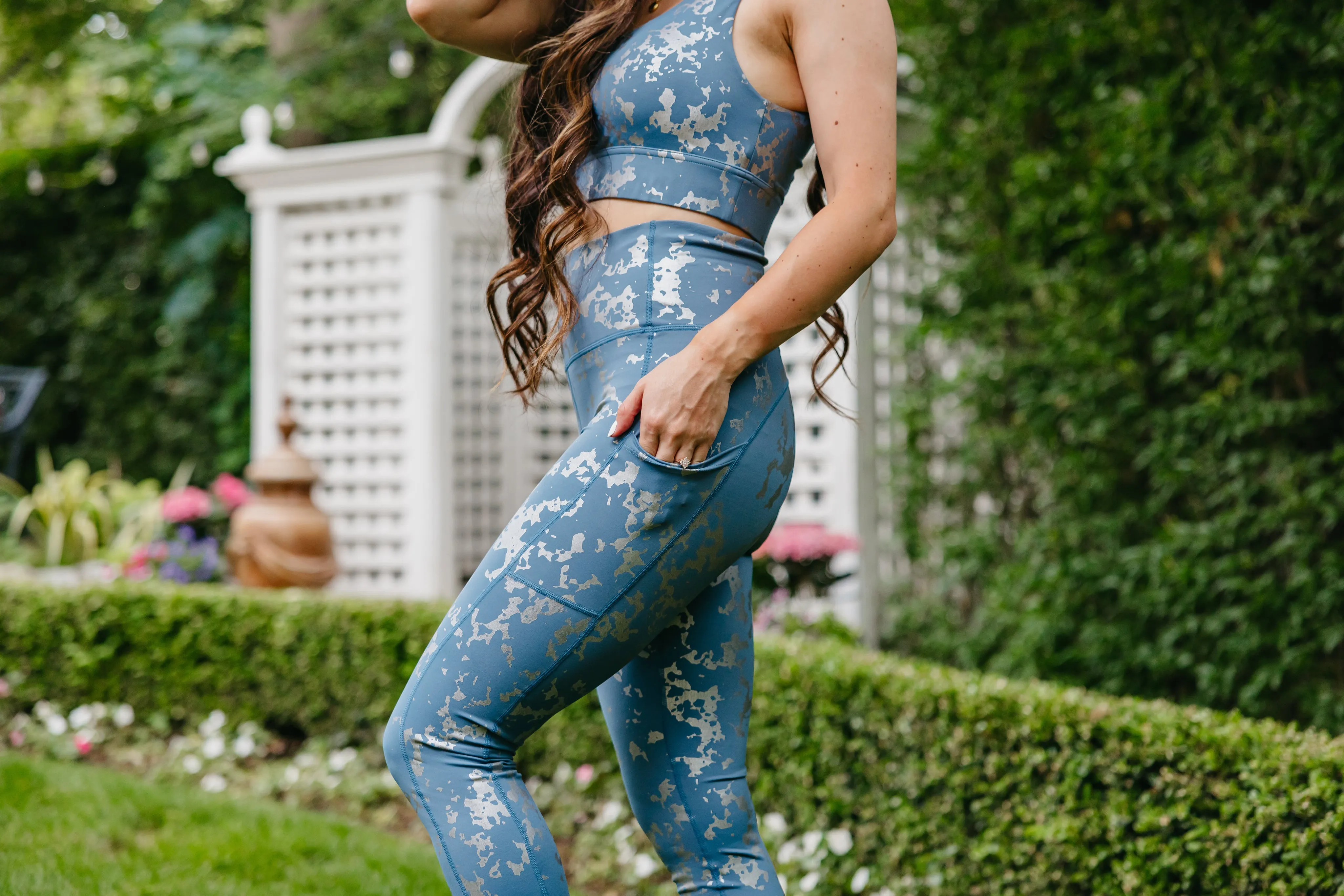 Inspire Leggings - Silver Foil | MT SPORT
