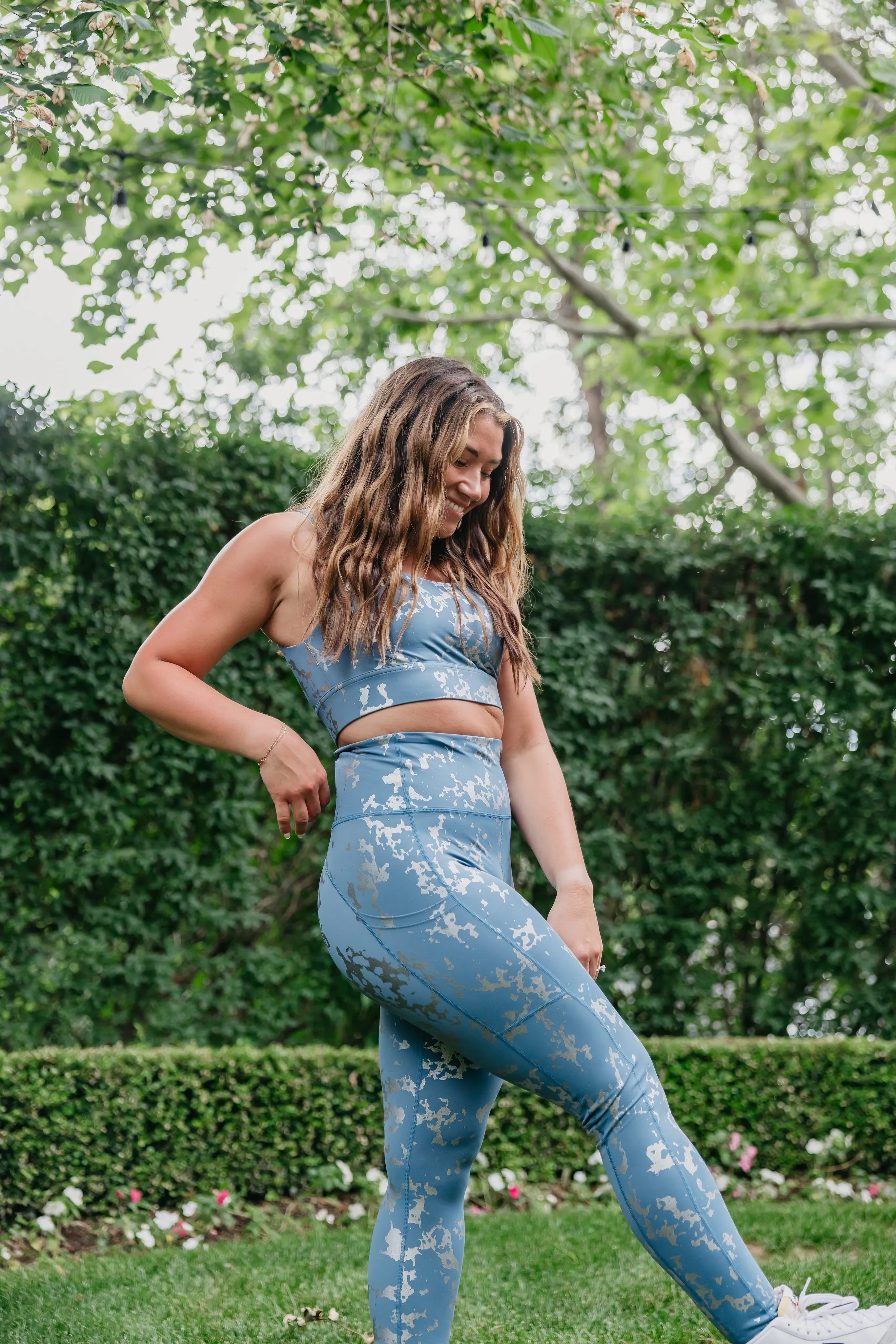 Inspire Leggings - Silver Foil | MT SPORT