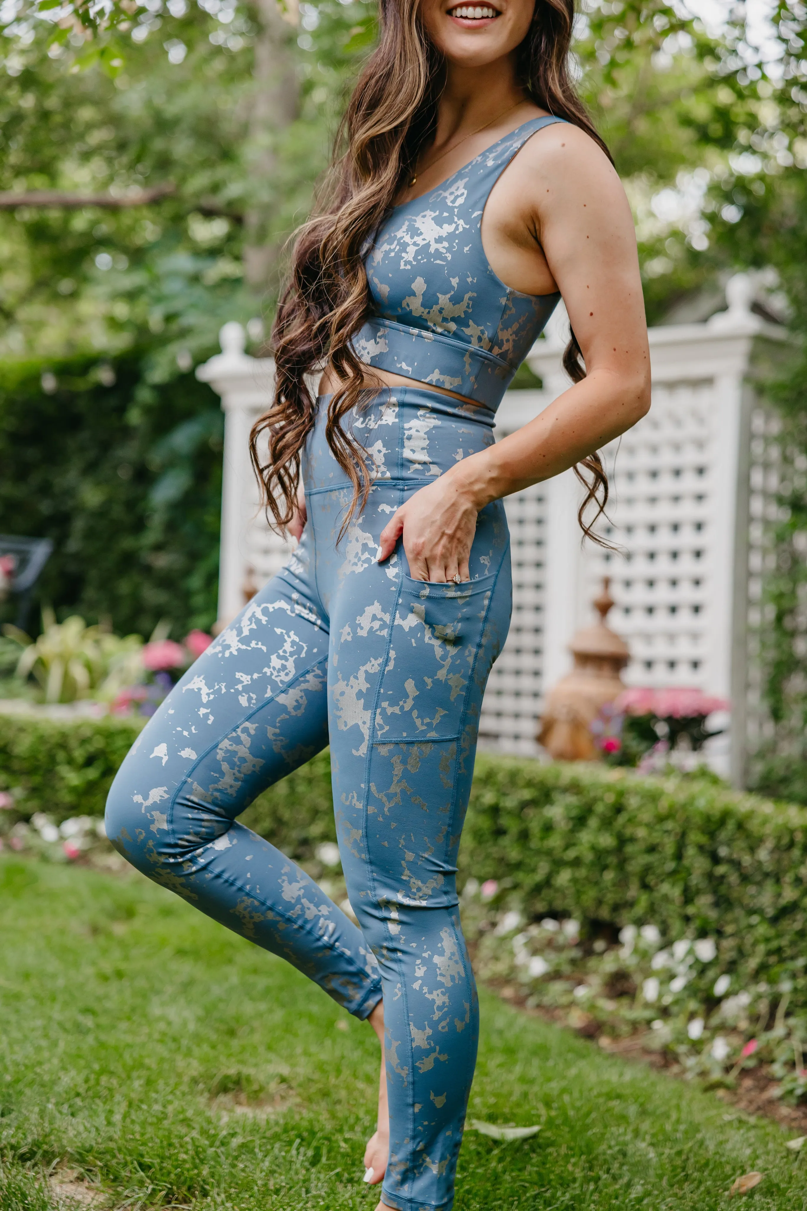 Inspire Leggings - Silver Foil | MT SPORT