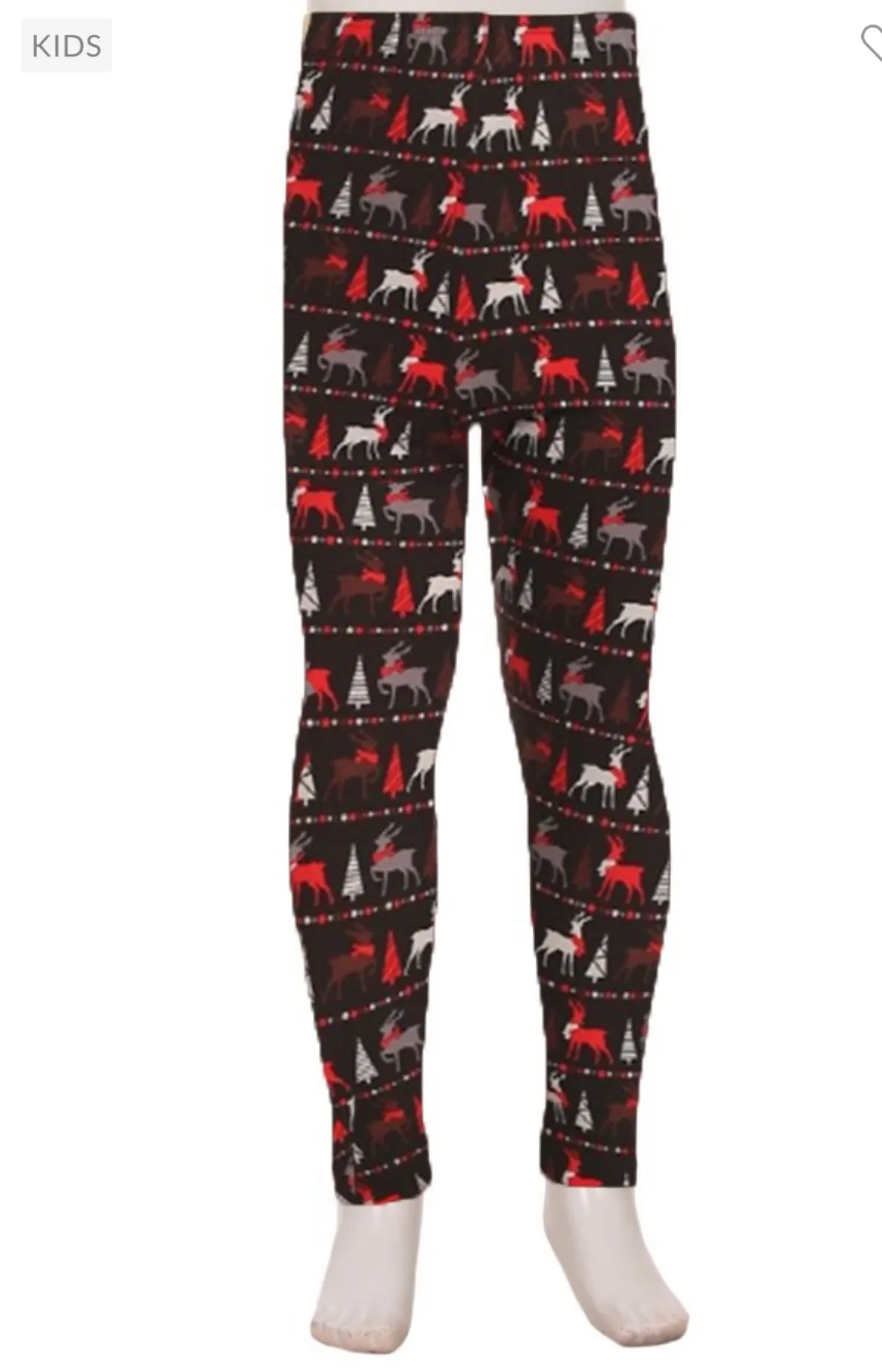 KIDS Buttery Soft Reindeer Leggings