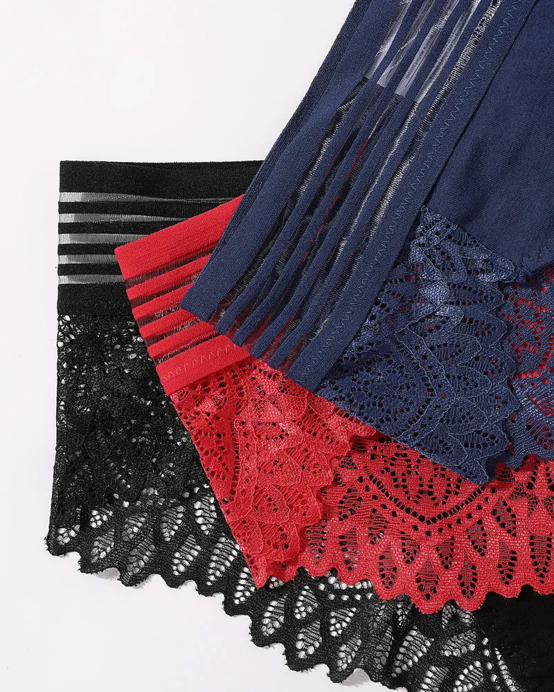Lace Cheeky Hipster Panties