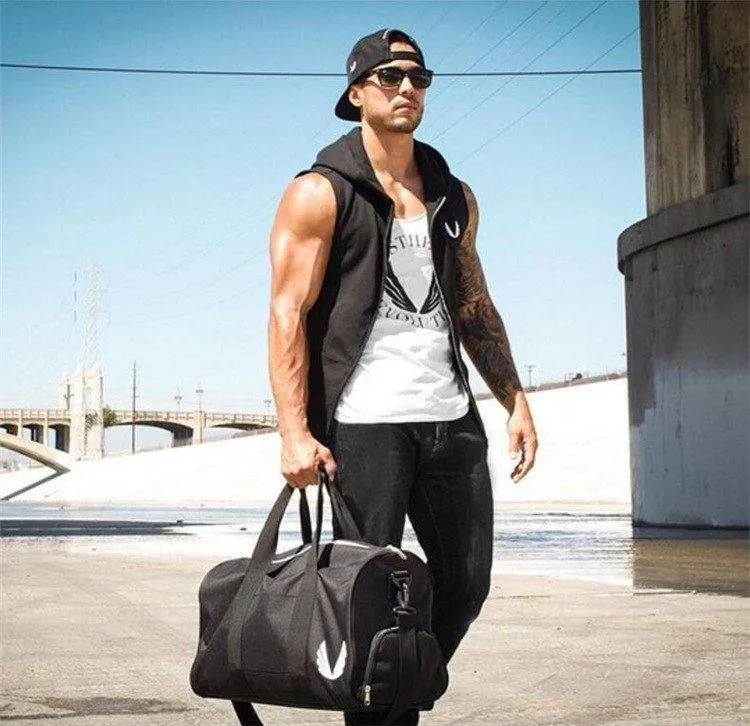 Large Fitness Bag White
