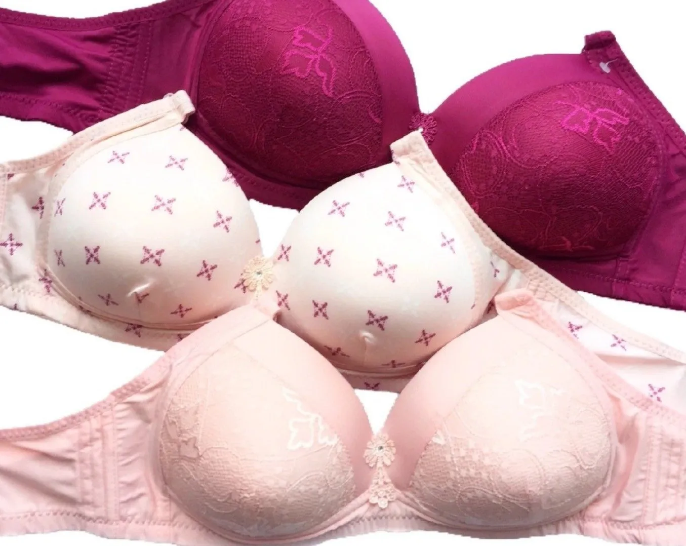 Lightly Lined Wireless Molded Support Bras
