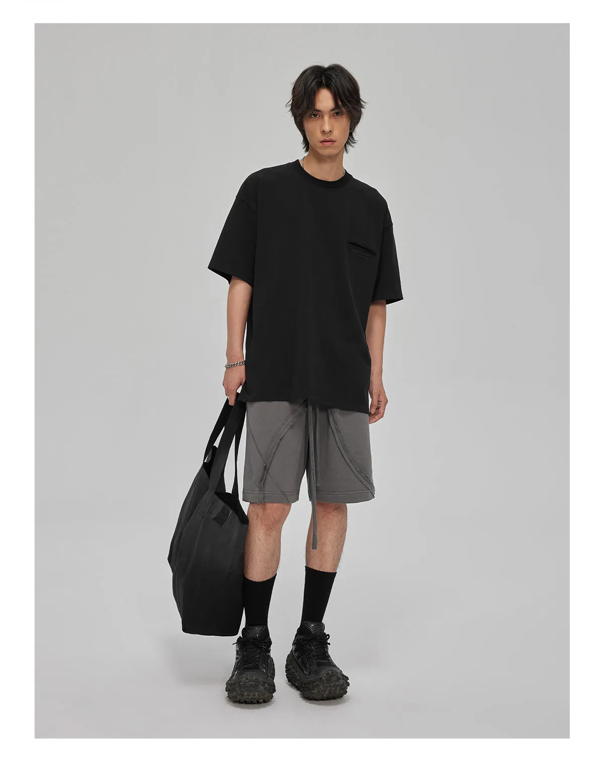 Loose Drawstring Shorts