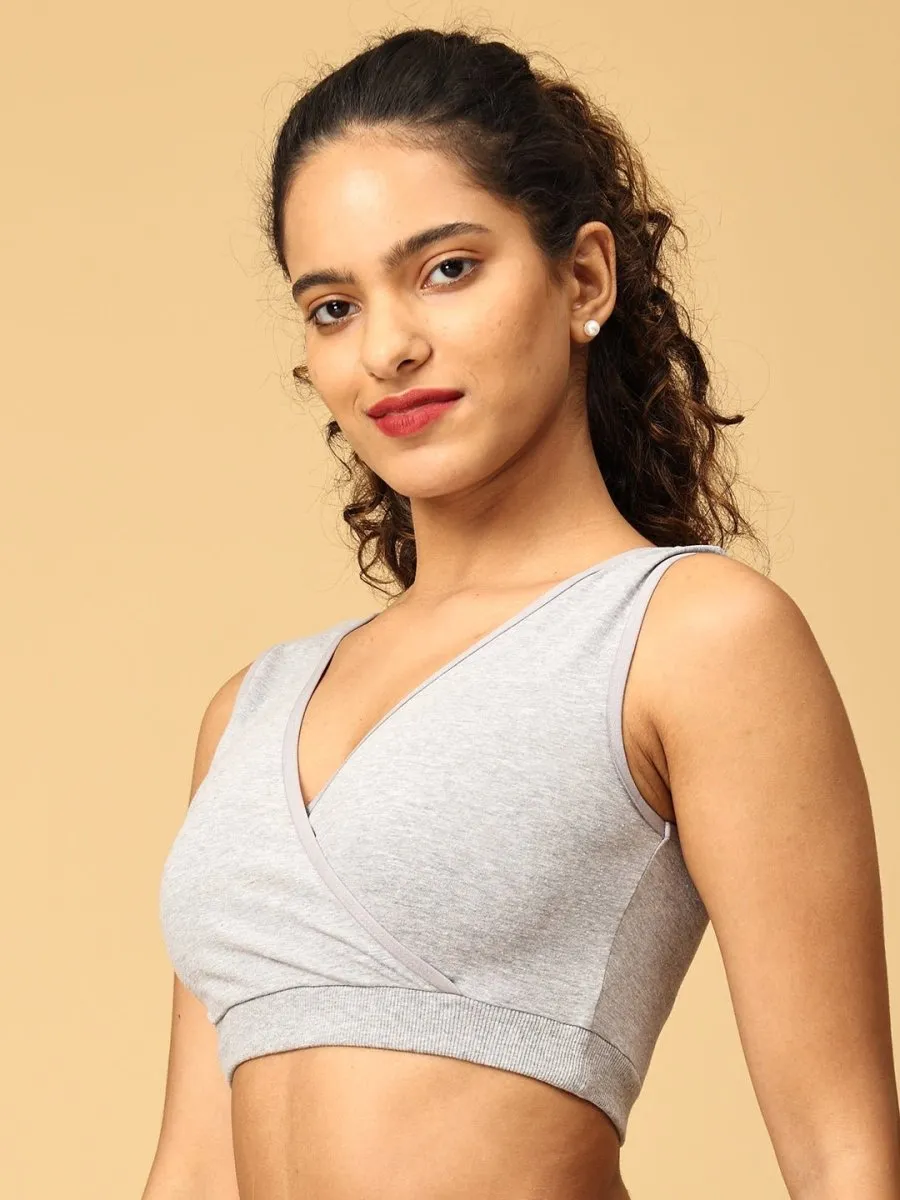 Maternity Nursing Sleep Bra - Gray