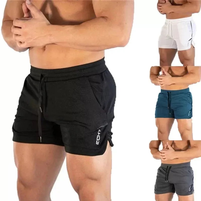 Men Running Fitness Shorts men Summer Gyms Workout