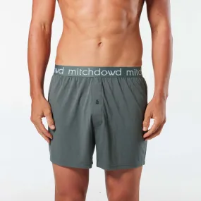 Men's Bamboo Loose Knit Boxer Shorts - Forest