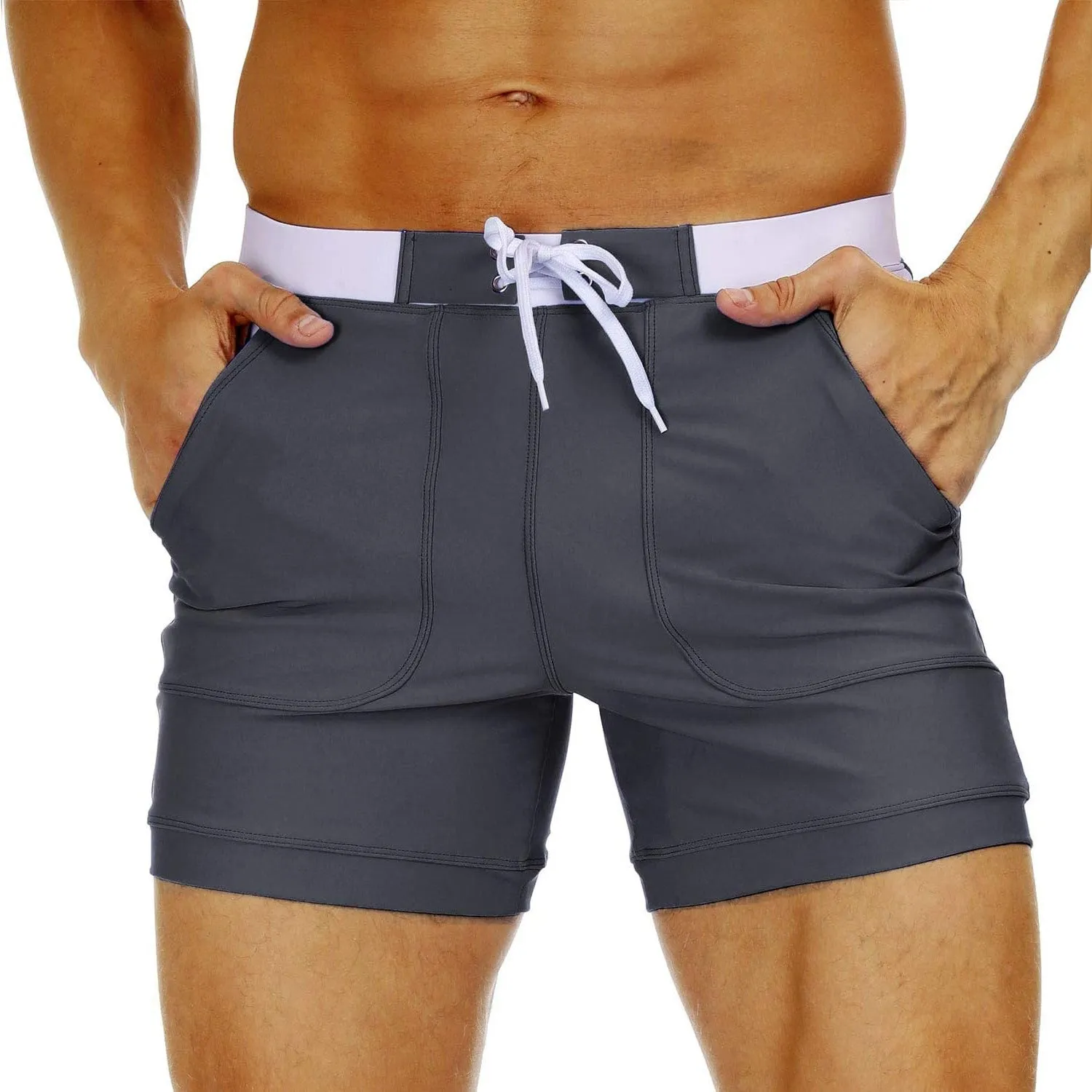 Men's Swim Trunks with Pockets
