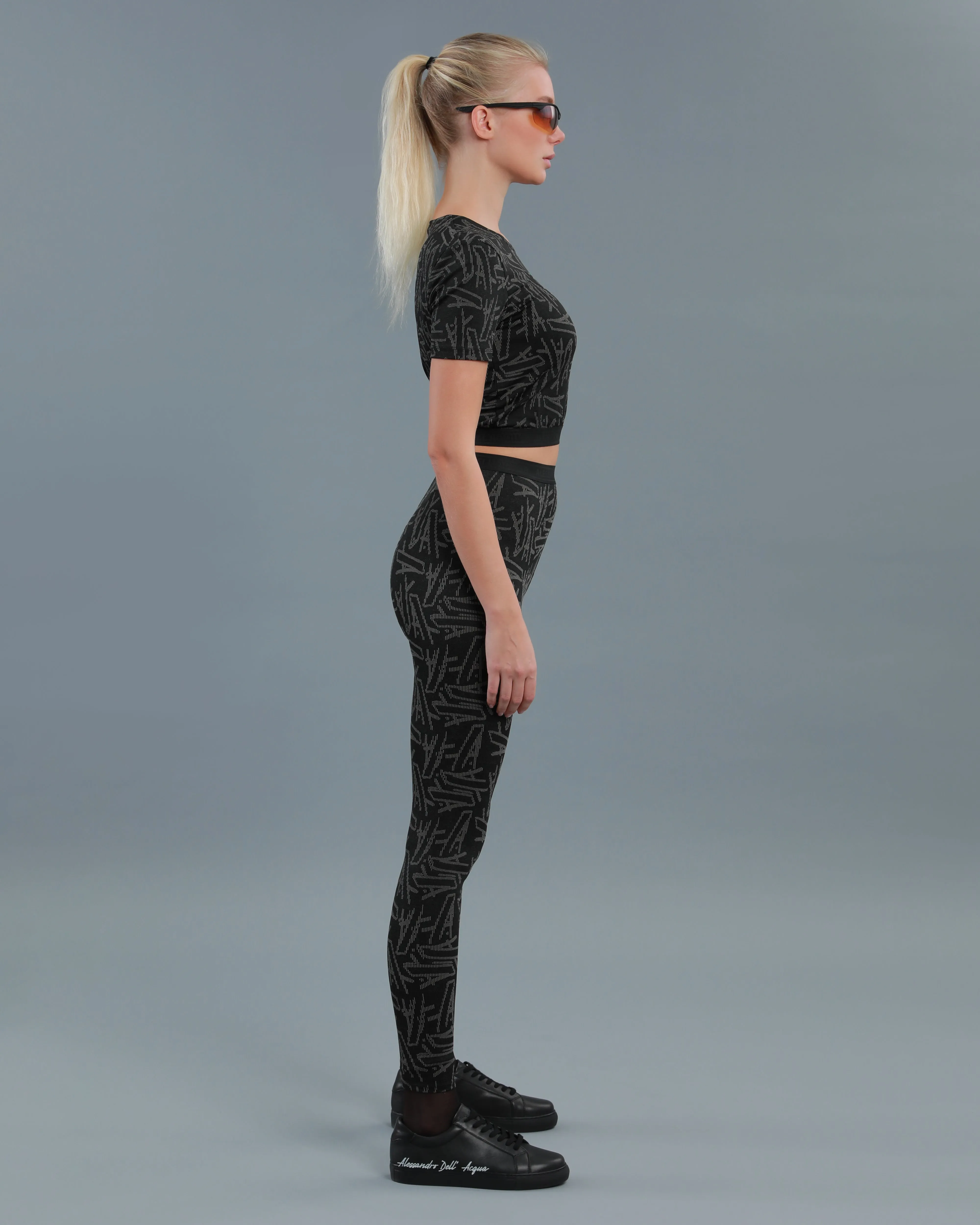 Monogram Printed Leggings