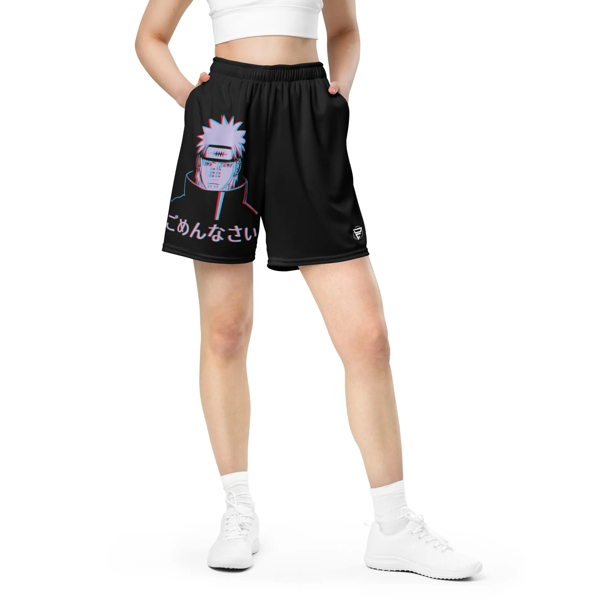 Naru glich effect Unisex mesh shorts