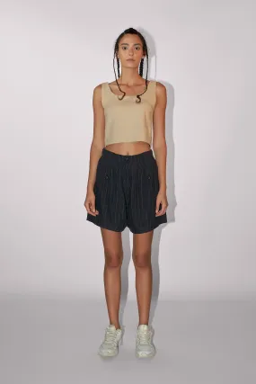 NAVY STRIPED SHORTS