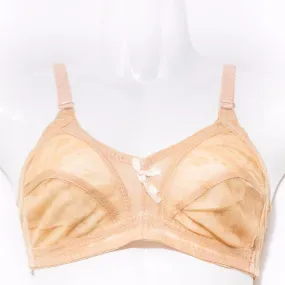 Net Non Padded Bra - Beige - See Through Bra