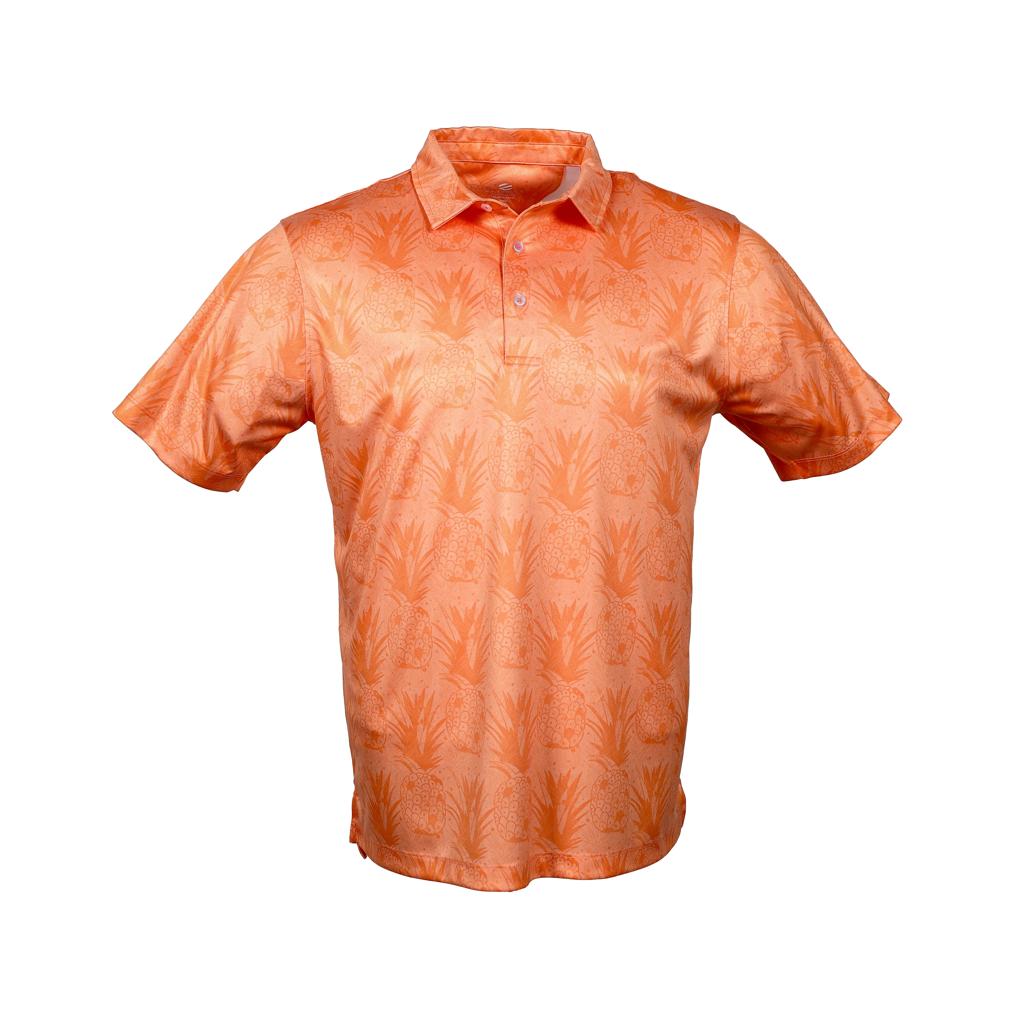 Paina - Orange Men's Golf Shirt Polo