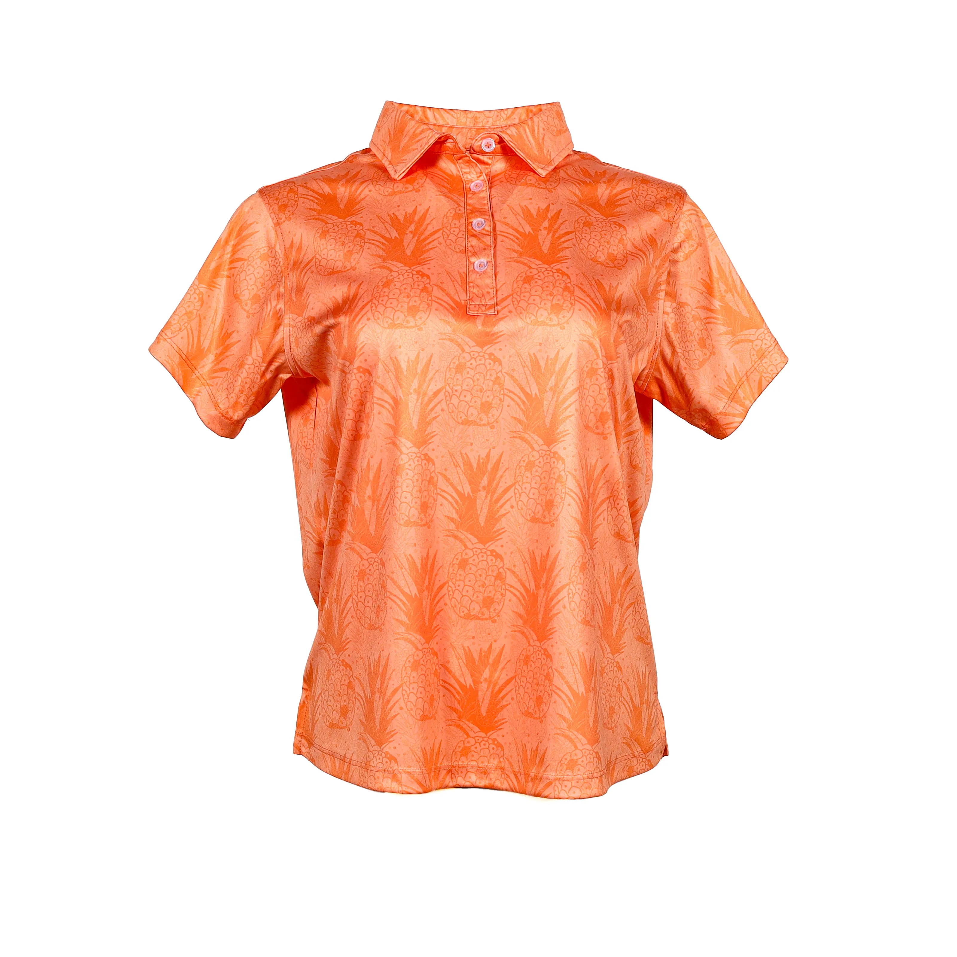 Paina - Orange Women's Golf Shirt Polo