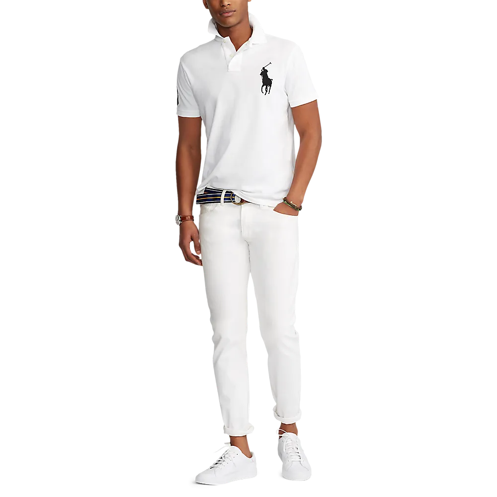 Polo Ralph Lauren Men’s Short Sleeve Big Pony Mesh Polo – Custom Slim